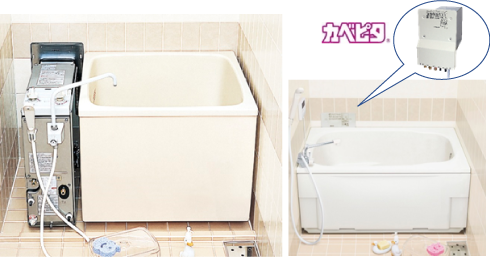 浴室内設置のバランス型ガス風呂釜からの入替に最適なガス風呂給湯器 カベピタ シリーズをモデルチェンジ 新 Wf 1613at シリーズを19年10月21日から発売開始 ハウステック