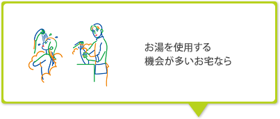 お湯を使用する機会が多いお宅なら