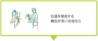 お湯を使用する機会が多いお宅なら