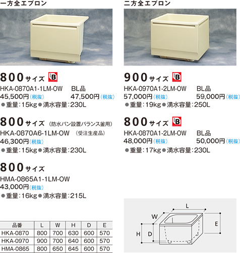 Frp浴槽 深型浴槽hka Hma シリーズ Frp浴槽 ガス給湯器 Frp浴槽 商品情報ハウステック